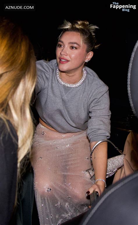 Florence Pugh Sexy Shows Off Her Hot Underwear At The Valentino Fashion Show In Paris Aznude