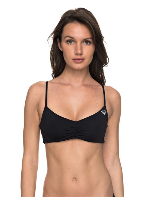 Softly Love Reversible Athletic Tri Bikini Top Erjx Roxy