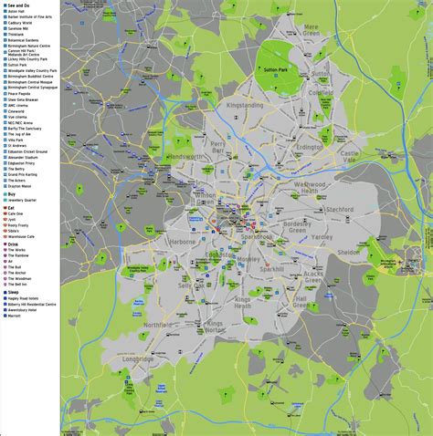 Map Of Birmingham England ~ CIELOYLECHE