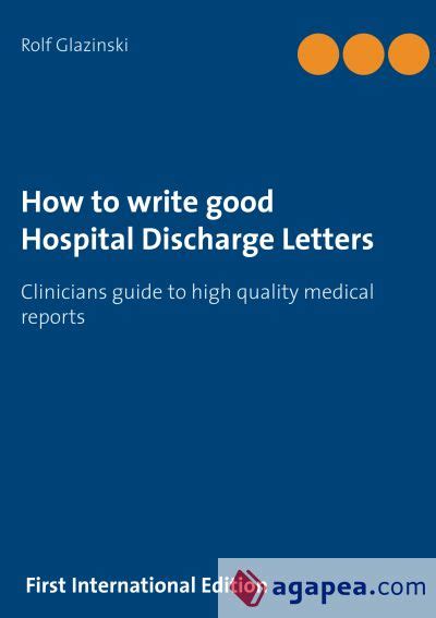 How To Write Good Hospital Discharge Letters Rolf Glazinski 9783749487103