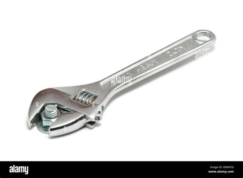 Spanner Wrench On White Background Stock Photo Alamy