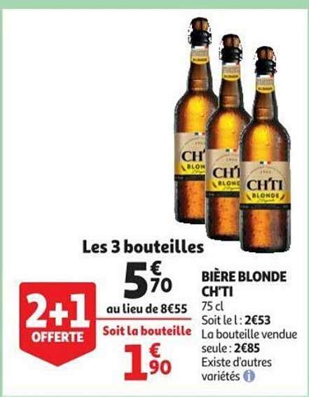 Promo Bi Re Blonde Ch Ti Chez Auchan Icatalogue Fr