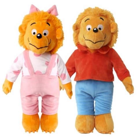 The Berenstain Bears Brother Sister Bear Plush Pbs Book Character Doll Set Mighty Mojo, 1 unit ...