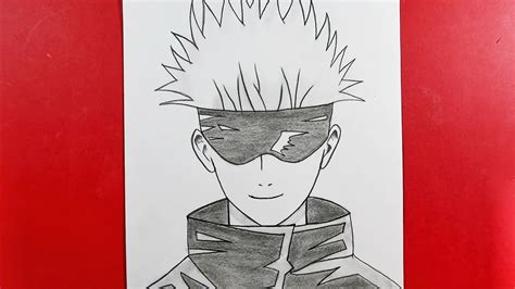 Croquis d anime facile Comment dessiner Satoru Goju facile étape par