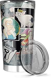 Amazon Stainless Steel Tumbler Insulated Oz Oz Disenchantment Travel Mug Cold Hot