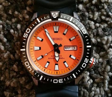 Seiko Stargate Ii Orange Srp K Jv Pulseras