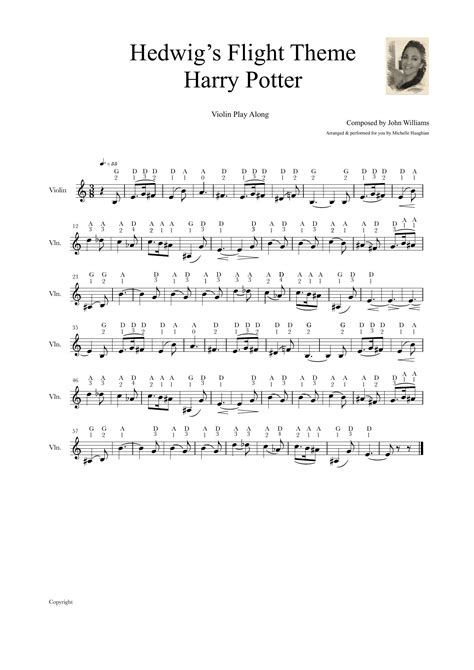 23 Violin Hedwigs Theme Sheet Music Ryggtoprak