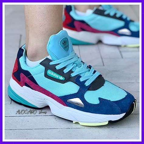 Купить Кроссовки женские Adidas Falcon blue / Адидас Фалькон бирюзовые ...