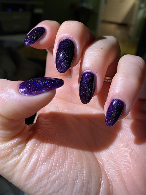 Ilnp Annabelle Is Like Holo Purple Jelly R Nails