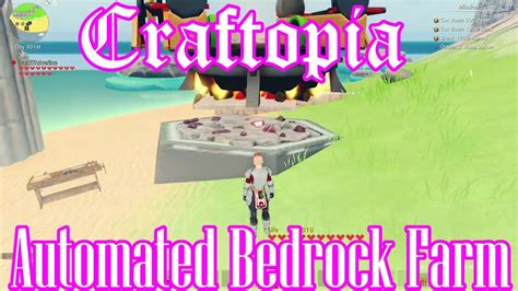 Craftopia How To Make An Automated Bedrock Farm Youtube