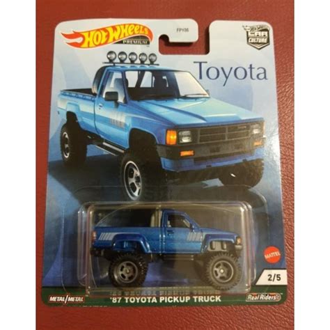 Hot Wheels 87 Toyota Pickup Truck Shopee Malaysia