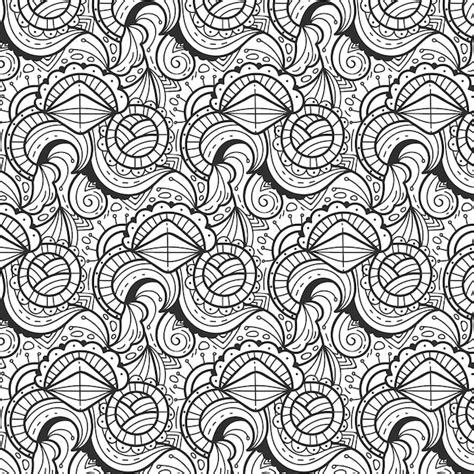 Free Vector Hand Drawn Zen Doodle Pattern Illustration