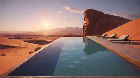 Desert Oasis Pool Serenity - backiee