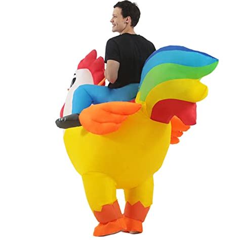 Kooy Inflatable Costume Adulthalloween Costumes Women Men Rooster Ride