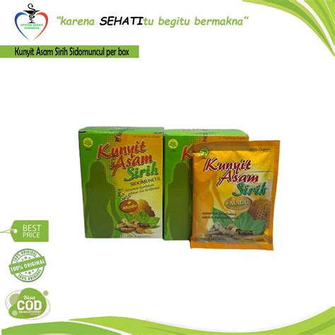 Jual JUAL JAMU KUNYIT ASAM SIRIH SIDOMUNCUL MURAH PER BOX Shopee