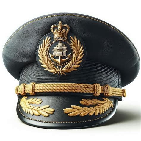 Premium Photo | Navy captain and military captain hat isolated on a ...