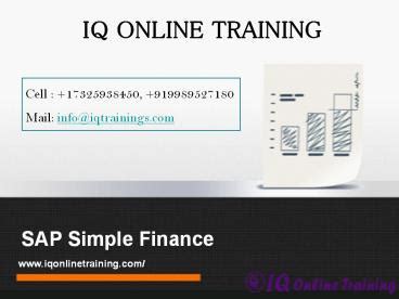 PPT Brief Introduction To SAP Simple Finance Key Features IQ