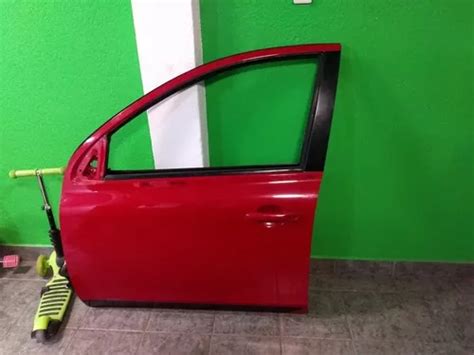 Puerta Delantera Izquierda Nissan March Electrica Roja Cuotas