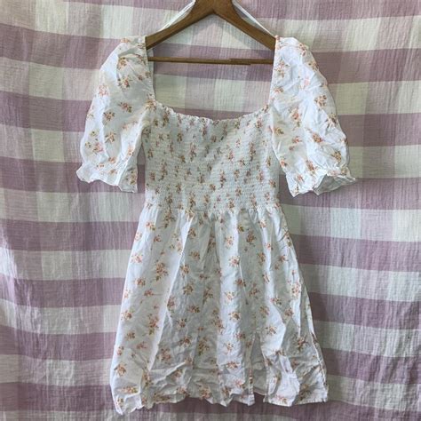 Ghanda Summer Floral Mini Dress Size M Perfect For Depop