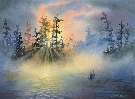 Misty Voyage By David Smith Watercolor X Watercolor Landscape