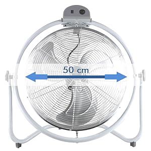 Bastilipo Ventilador Industrial Oscilante De Cm Velocidades