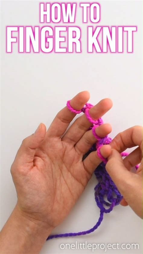 How To Finger Knit Artofit