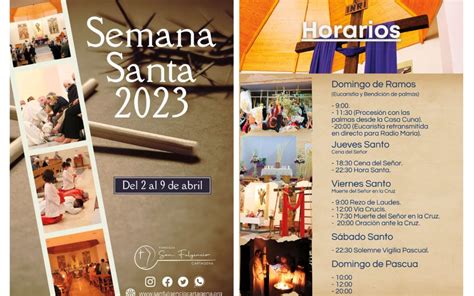 Horarios Oficios Semana Santa Parroquia San Fulgencio