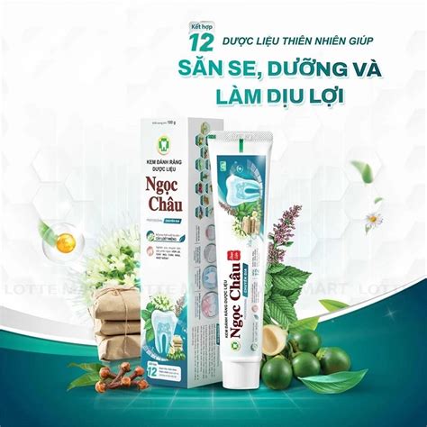 Kem Đánh Răng Dược Liệu Ngọc Châu Chuyên Gia Ngừa Sâu Răng Tuýp 170g