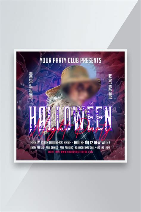 Halloween Party Flyer Template | PSD Free Download - Pikbest