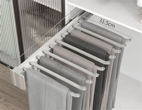 Брючница выдвижная полка для, брюк на левую сторону шкафа, - купить с ...