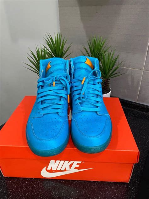 Nike Air Jordan 1 Gatorade Blue Mens Fashion Footwear Sneakers On Carousell