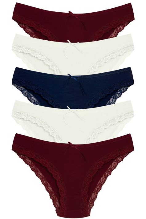 Newlilla 1901 Kaşkorse Dantel Paça Bikini Külot Paketi Fiyatı Yorumları Trendyol