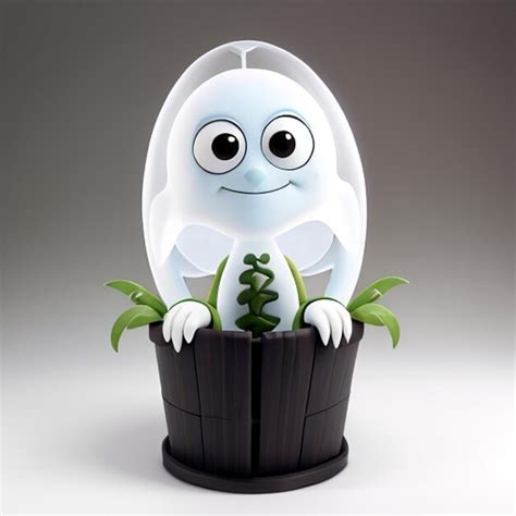 Premium AI Image | plant illustration 3d mascot scallion character