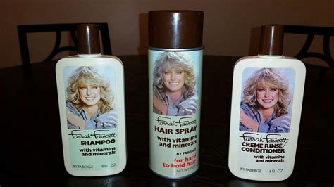 Farrah Fawcett Faberge Shampoo Conditioner Hair Spray Perfume T