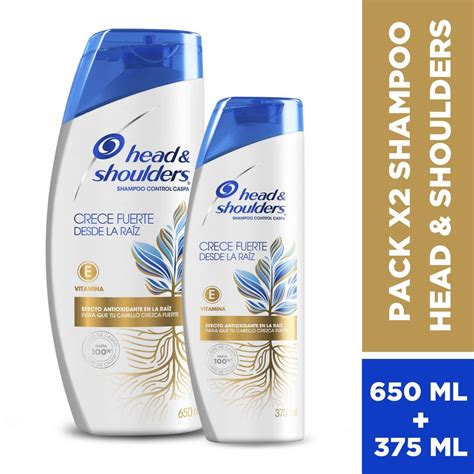 Pack Head And Shoulders Shampoo Aceite De Argán Limpieza Y Revitalización 375ml Shampoo Aceite