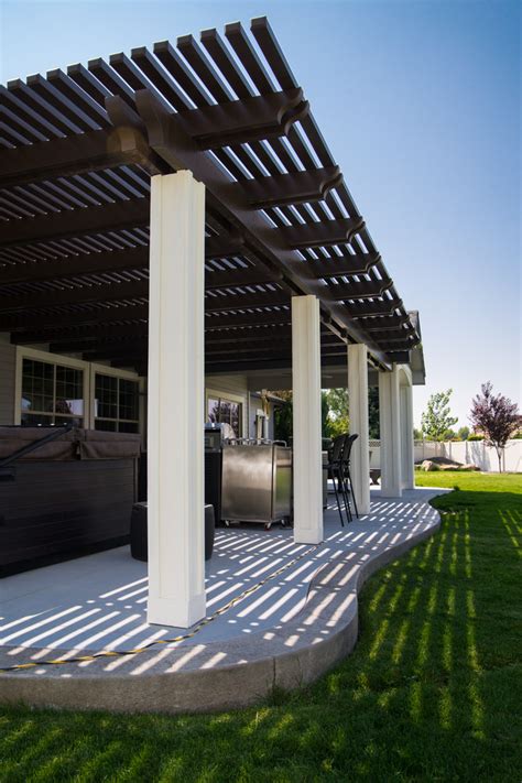 Meridian Pergola Contemporary Patio Boise By Shadeworks Inc