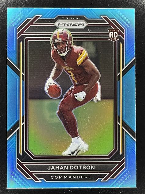 Panini Prizm Jahan Dotson Light Blue Rc Washington Commanders