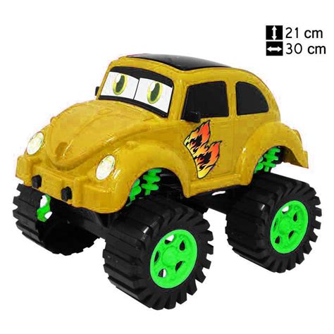 Carrinho De Brinquedo Carro Fusca Grande Fusc O Kever Destroyer Kendy