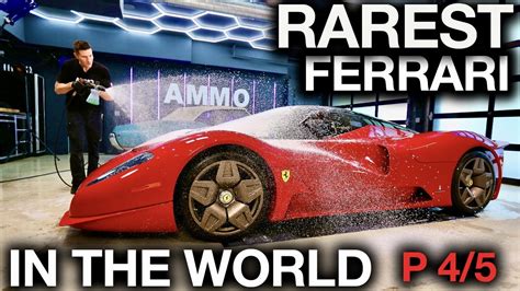 Detailing Rarest Ferrari In The World Glickenhaus P45 Youtube