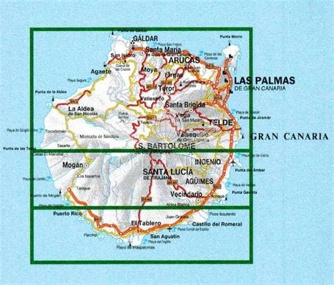 GRAN CANARIA SKŁADANA MAPA WKE 5 FREYTAG BERNDT