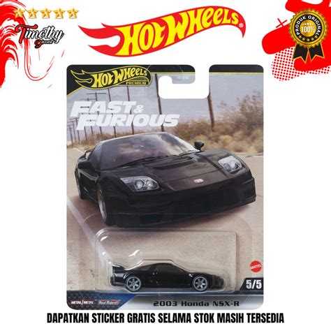 Jual Hot Wheels Premium 2003 Honda NSX R Hitam Fast Furious Mix E Shopee Indonesia