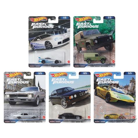Hot Wheels Car Culture Fast Furious Premium D Assortment Set Of Cars