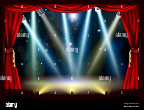 Coloured Spotlights Stock Vector Images Alamy