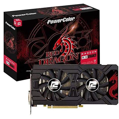 Placa De V Deo Powercolor Radeon Rx Red Dragon Dual Gb Gddr