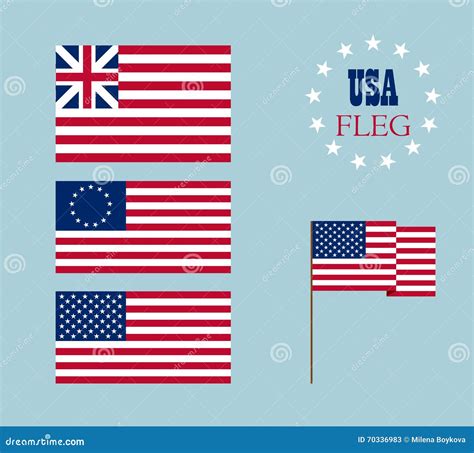 Imagen Del Vector De La Bandera Americana Ilustración Del Vector Ilustración De Azul