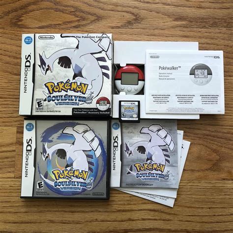 Pokemon Soul Silver Complete Set W Pokewalker Nintendo Ds Nintendo Ds