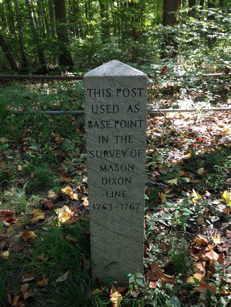 Find The Mason Dixon Line In Delaware In White Clay Creek State Park