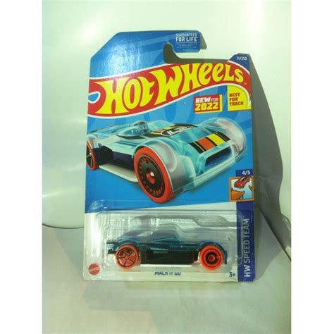 Jual Hot Wheels 2022 HW Speed Team Mach It Go Clear Blue AKTA MATTEL Kota Tangerang