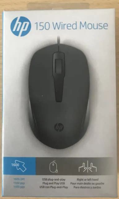 HP HEWLETT PACKARD 150 Wired Mouse Maus ungeöffnet originalverpackt NEU