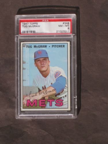 Topps Tug Mcgraw Mets Psa Nm Mt Ebay